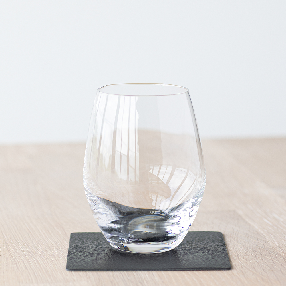 LIND DNA Square Leather Serene Lasinalunen 10x10 cm Black