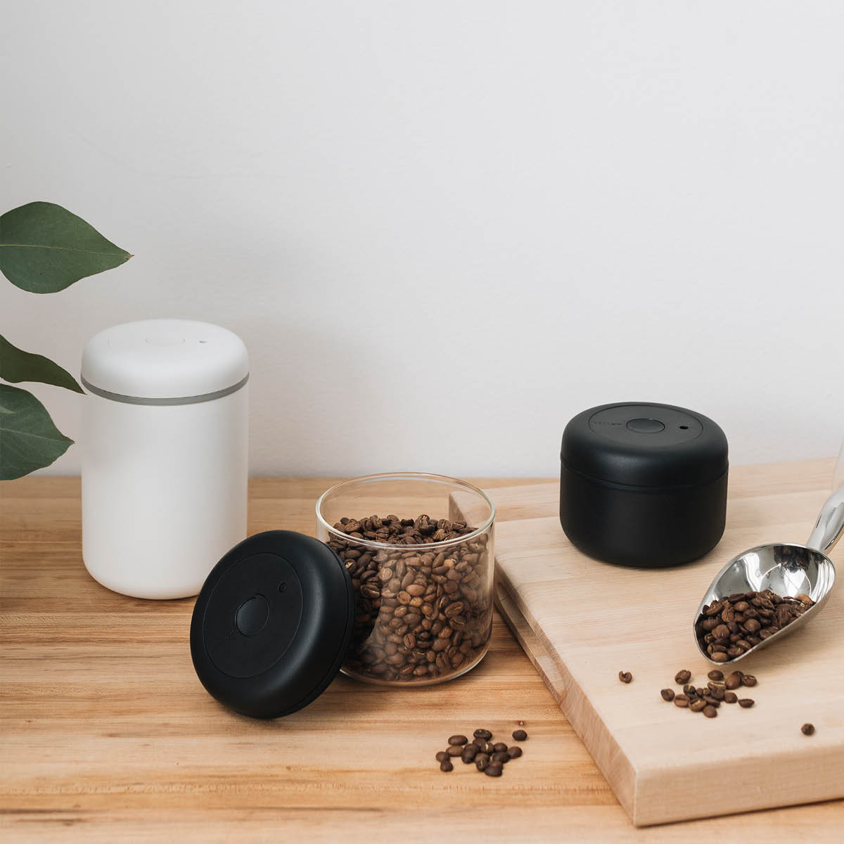 Fellow Atmos Vakuum Förvaringsburk 1,2 L Vit