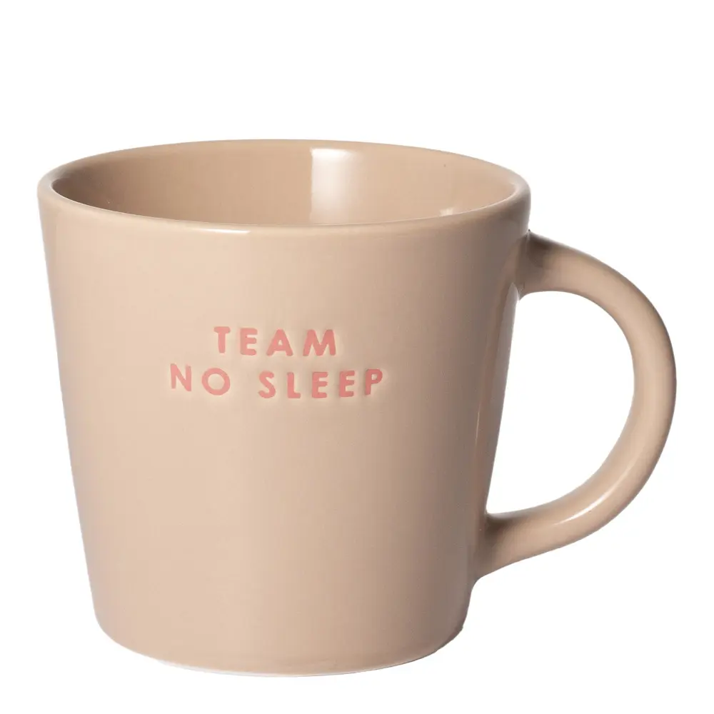 Classic Cups Muki Team no sleep 25 cl Beige