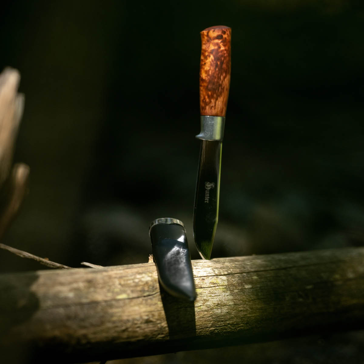 Brusletto Hunter jaktkniv 25,5 cm m/slire masurbjørk