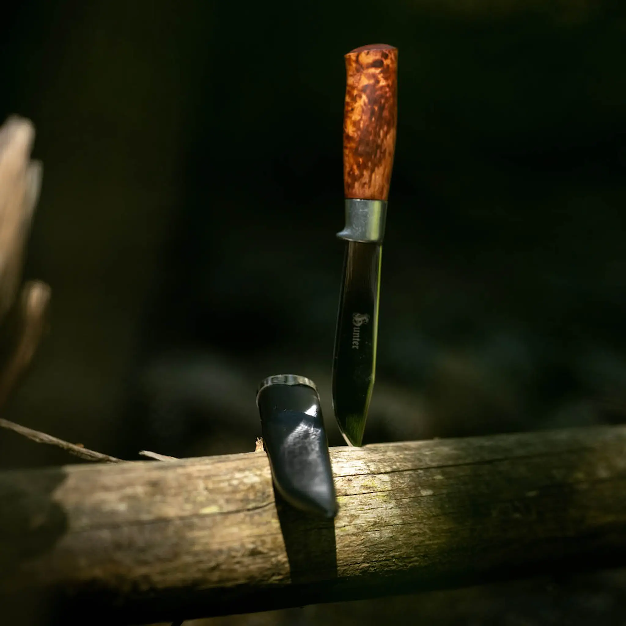 Brusletto Hunter jaktkniv 25,5 cm med slida masurbjörk