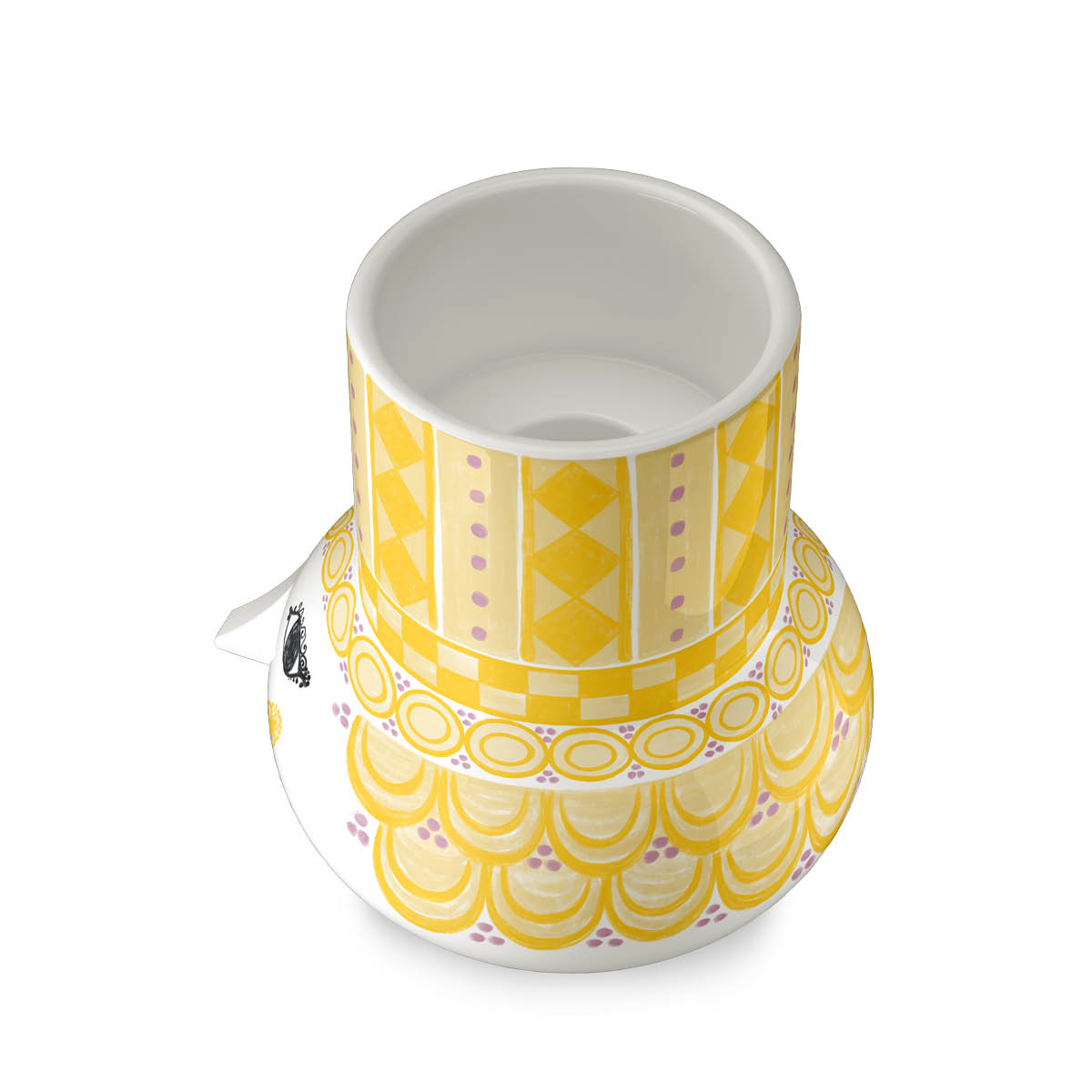 Bjørn Wiinblad Olga ljusstake 9 cm gul