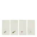 New Year tygservett 45x45 cm 4-pack offwhite