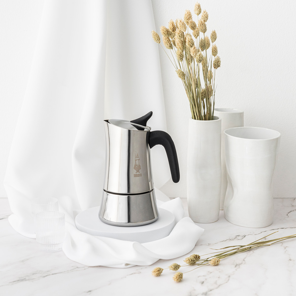 Bialetti Moon Exclusive mokabryggare 4-koppar 15 cl stål