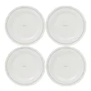 Icons tallrik 28 cm 4-pack vit/blå