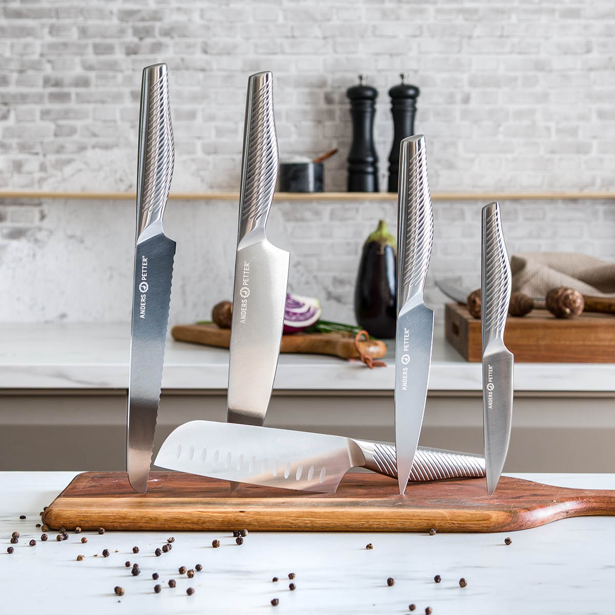 Anders Petter Knivsett 5 deler rustfritt stål