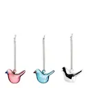 Mini glasfåglar mix 2025 3-pack