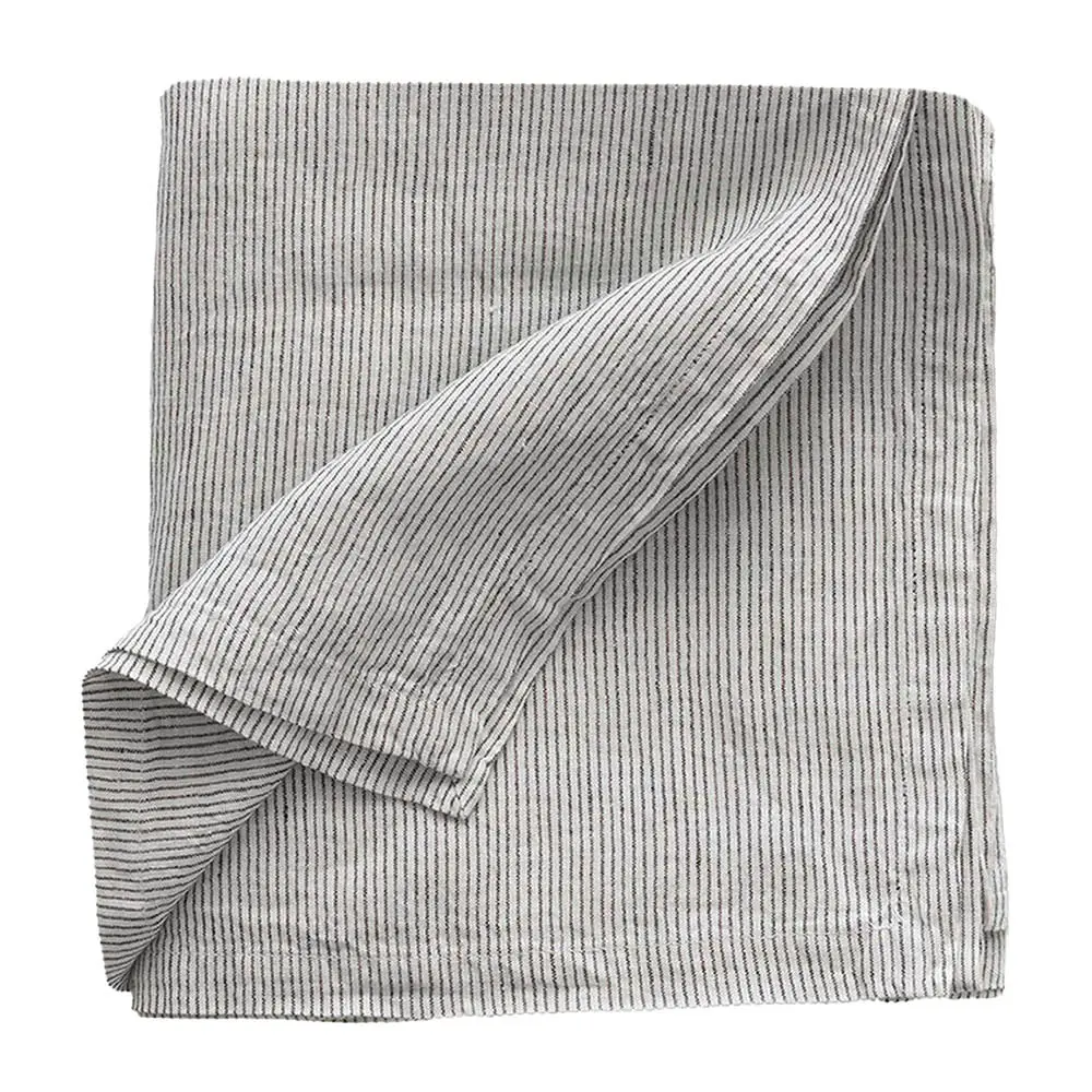 Pöytäliina pellava 145x145cm Pinstripe