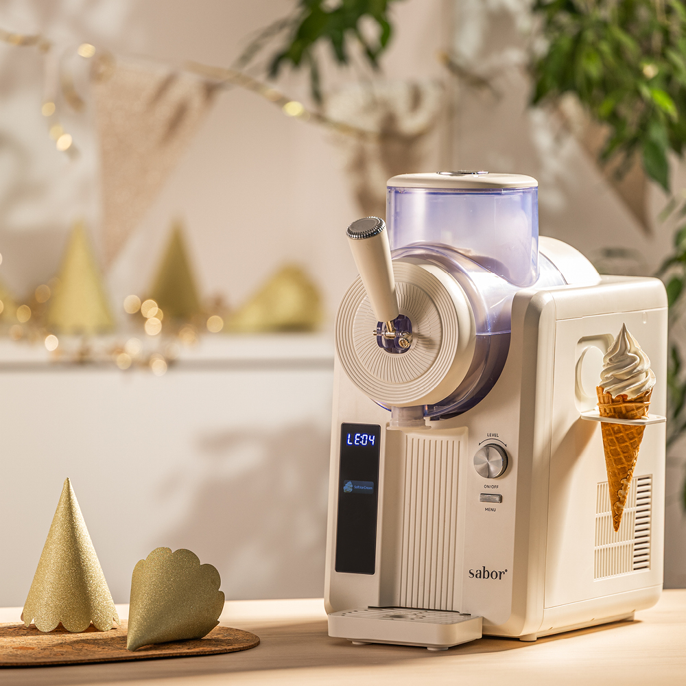 Sabor IceCraft slush- og softismaskin 1,2L krem