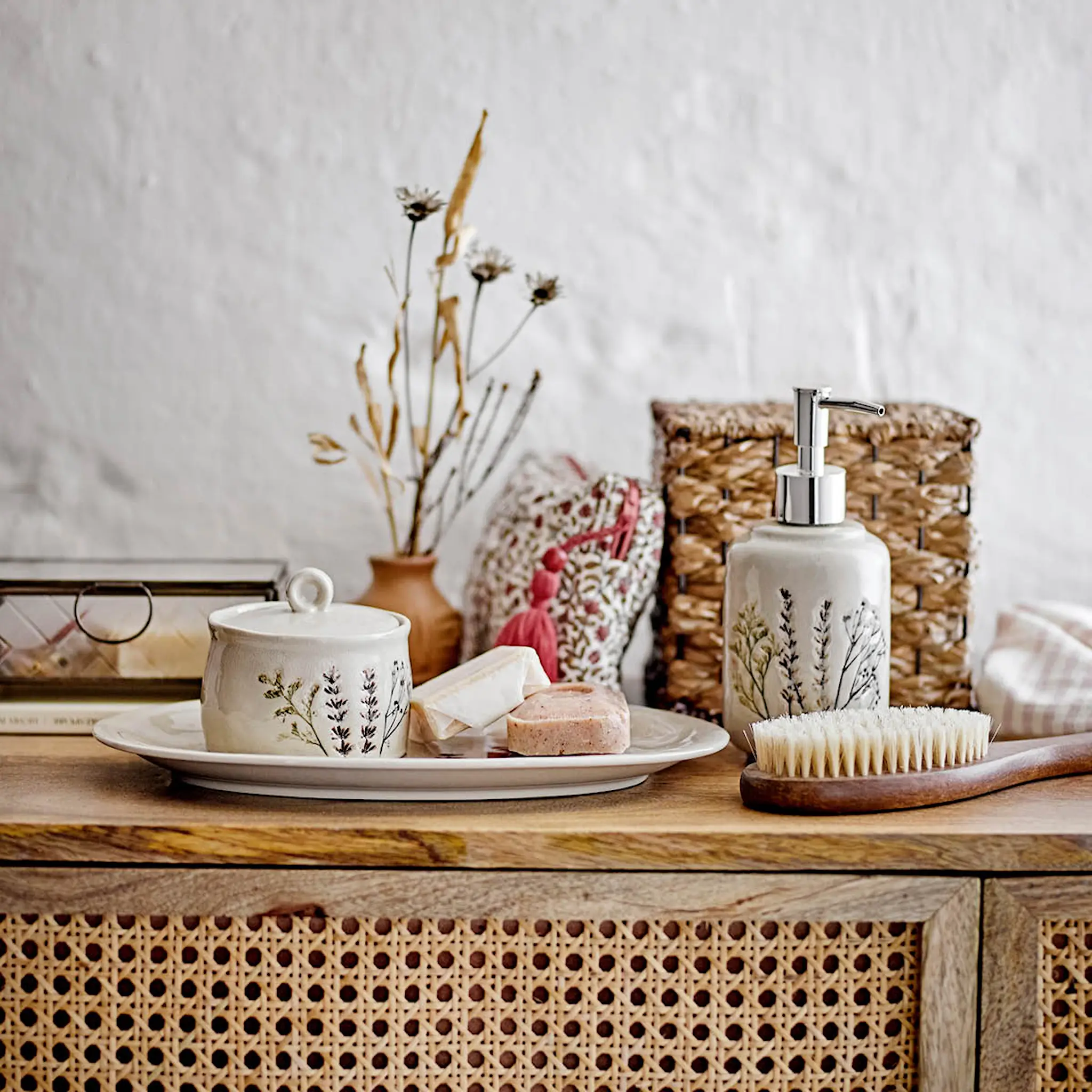 Bloomingville Bea serveringsfat 28,5x18 cm natur