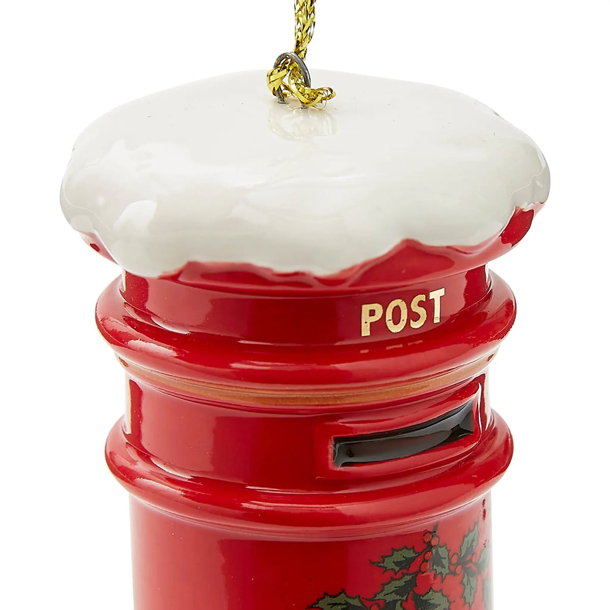 Spode Christmas Tree julgranspynt brevlåda