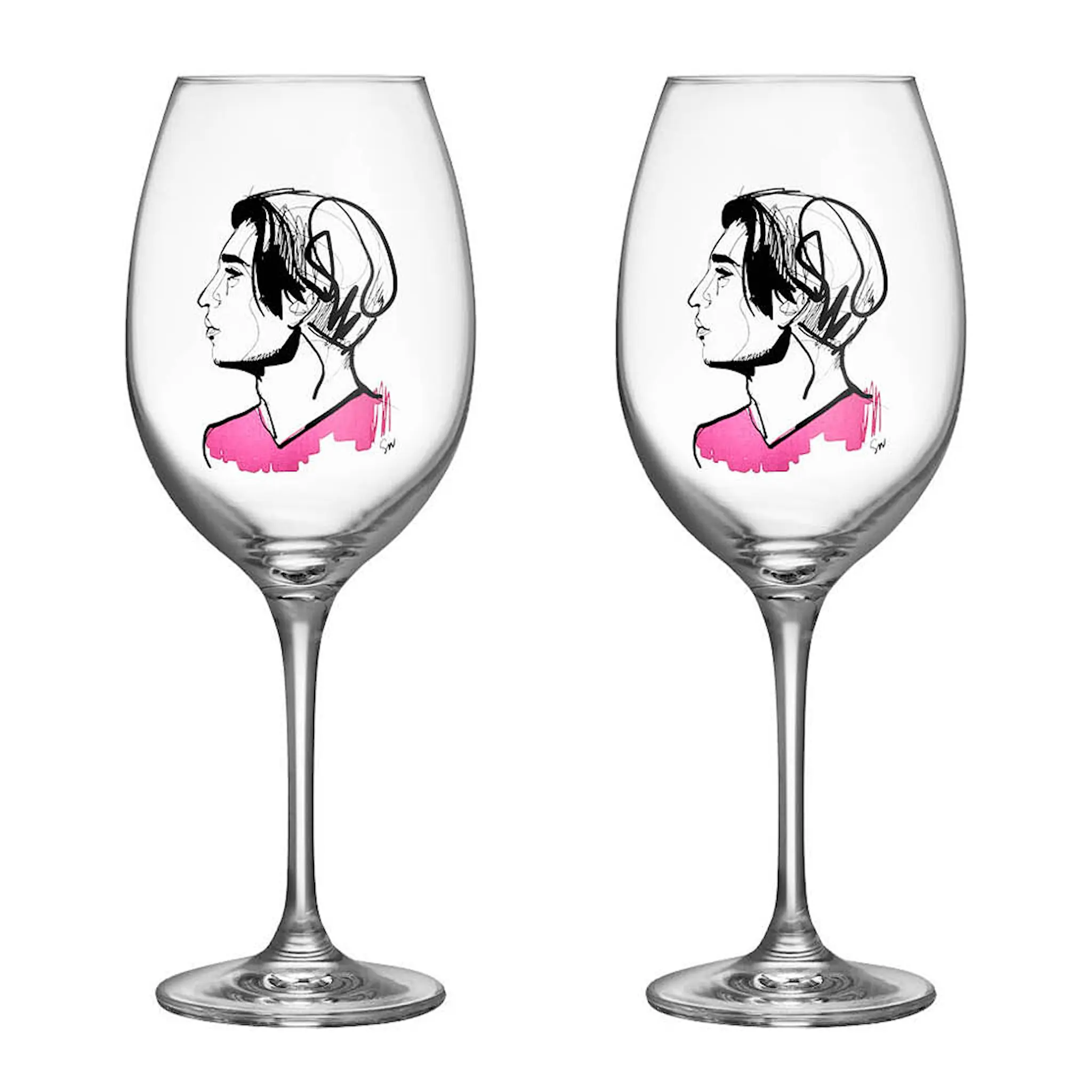 Kosta Boda All About You Embrace Him Vinglass 52 cl 2-pack Klar