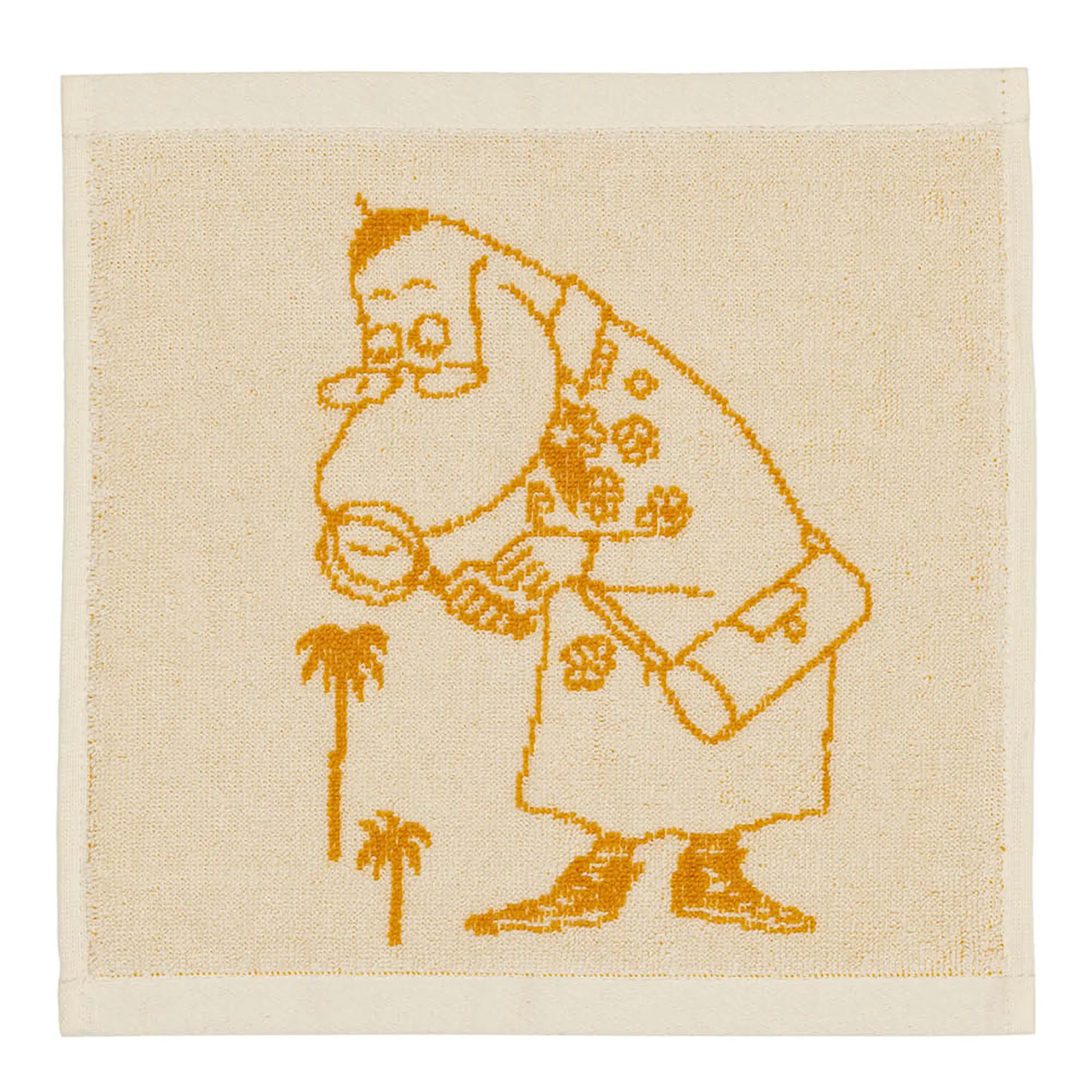 Moomin Arabia Muumi Käsipyyhe Hemuli 25x25 cm Keltainen