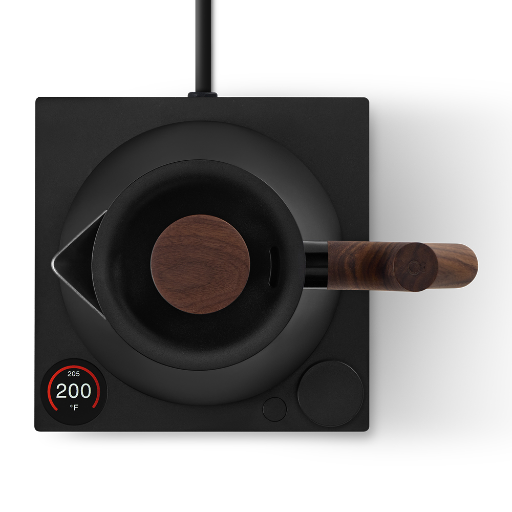 Fellow Corvo EKG Pro elektrisk vattenkokare 0,9 L mattsvart/valnöt