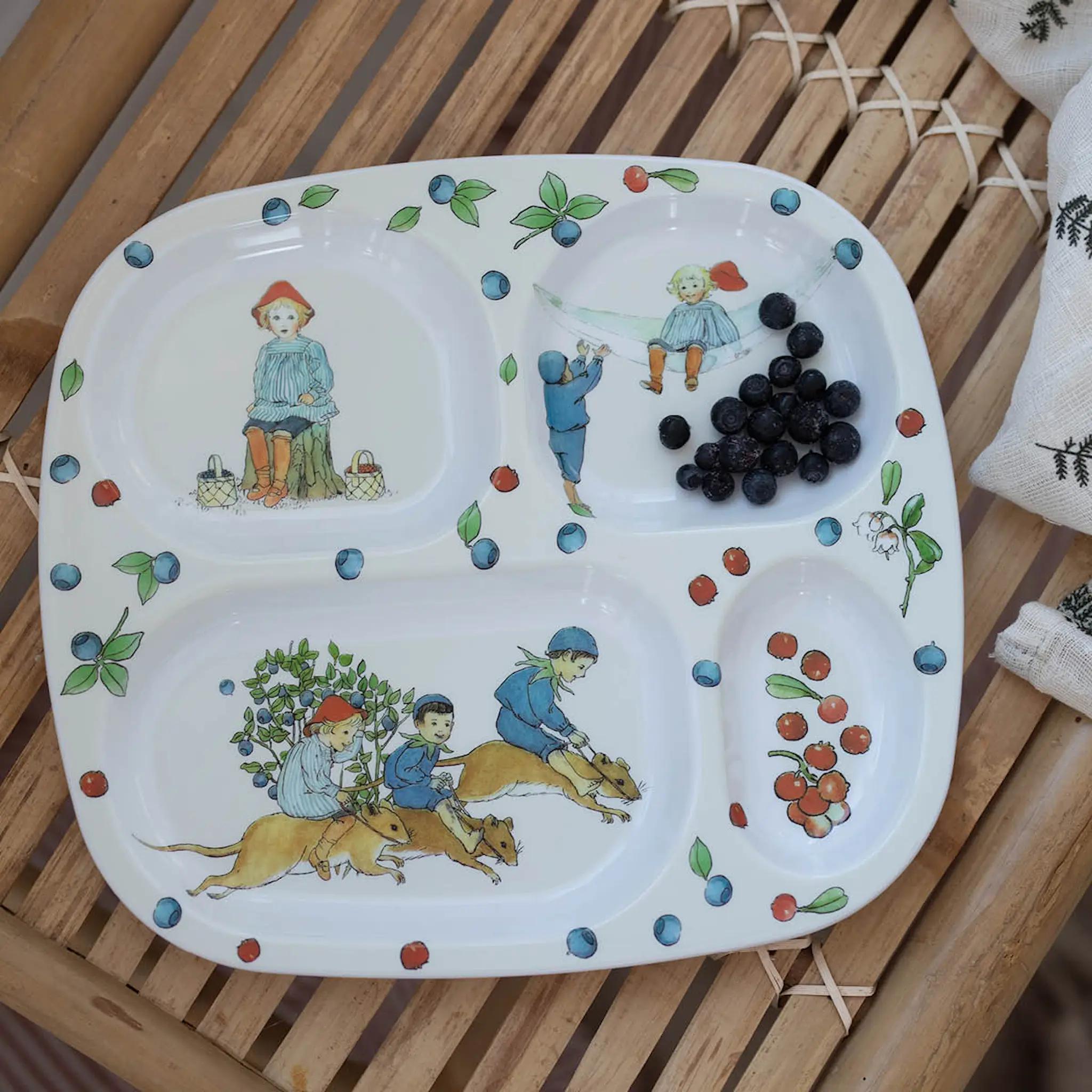 Rätt Start Elsa Beskow Lautanen 4 lokeroa Putte