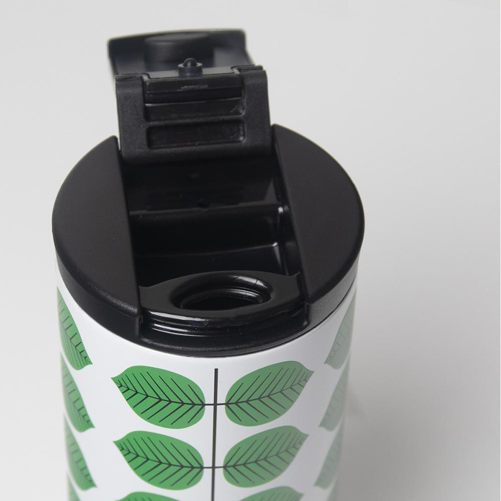 Pluto Berså Termosmuki 35 cl Valkoinen/Vihreä