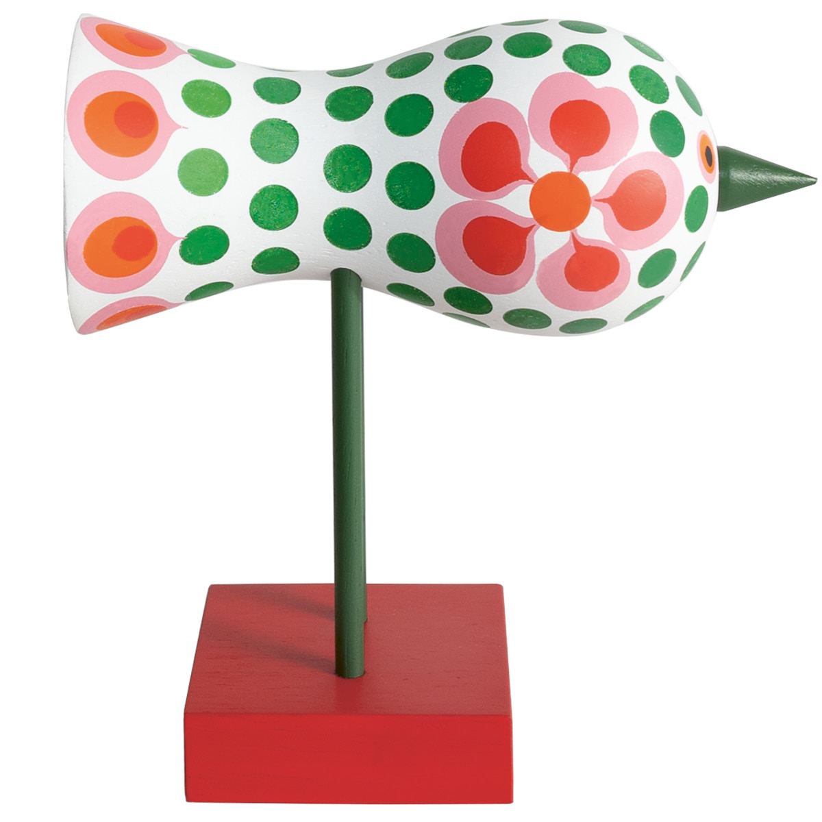 Design House Stockholm Birds 1967 no 6 16 cm rød/grønn
