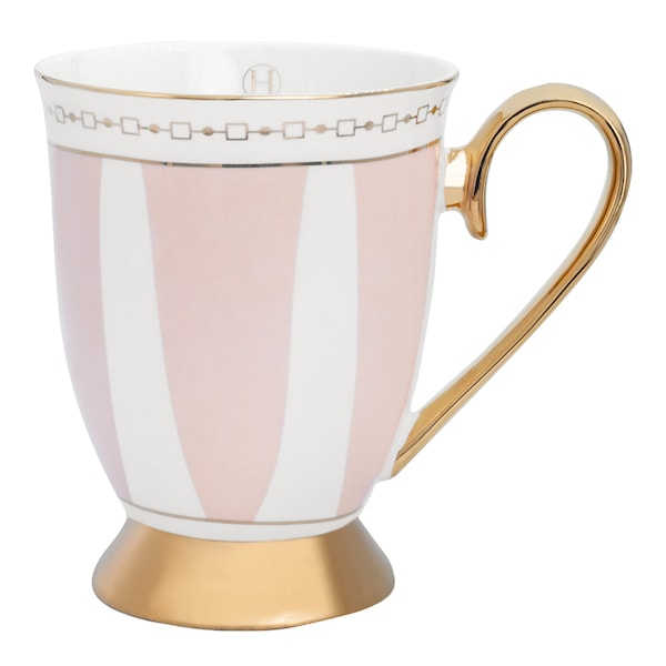 Strisce Mugg 28 cl Rosa/Guld