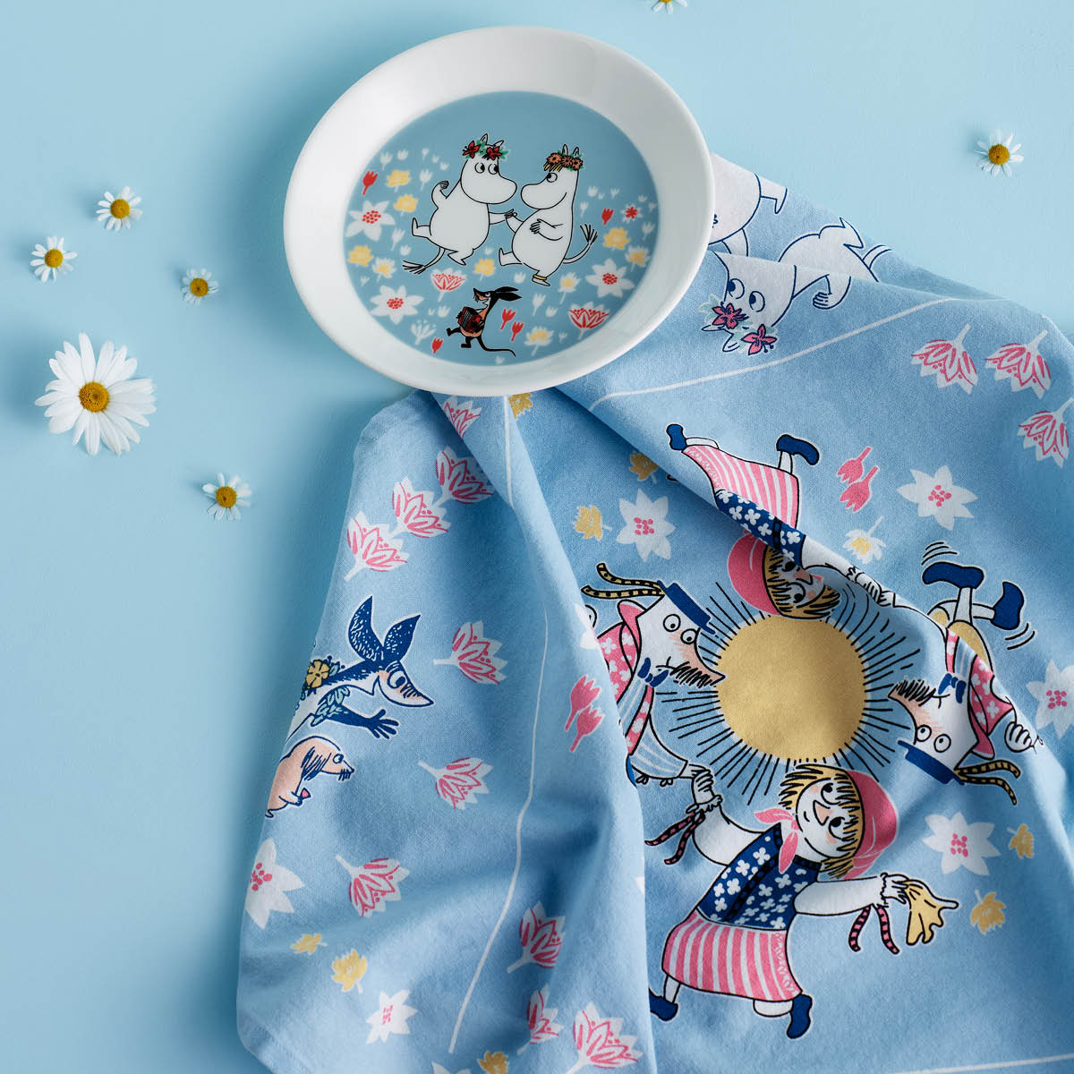 Moomin Arabia Mumin kökshandduk 50x70 cm Sommardans