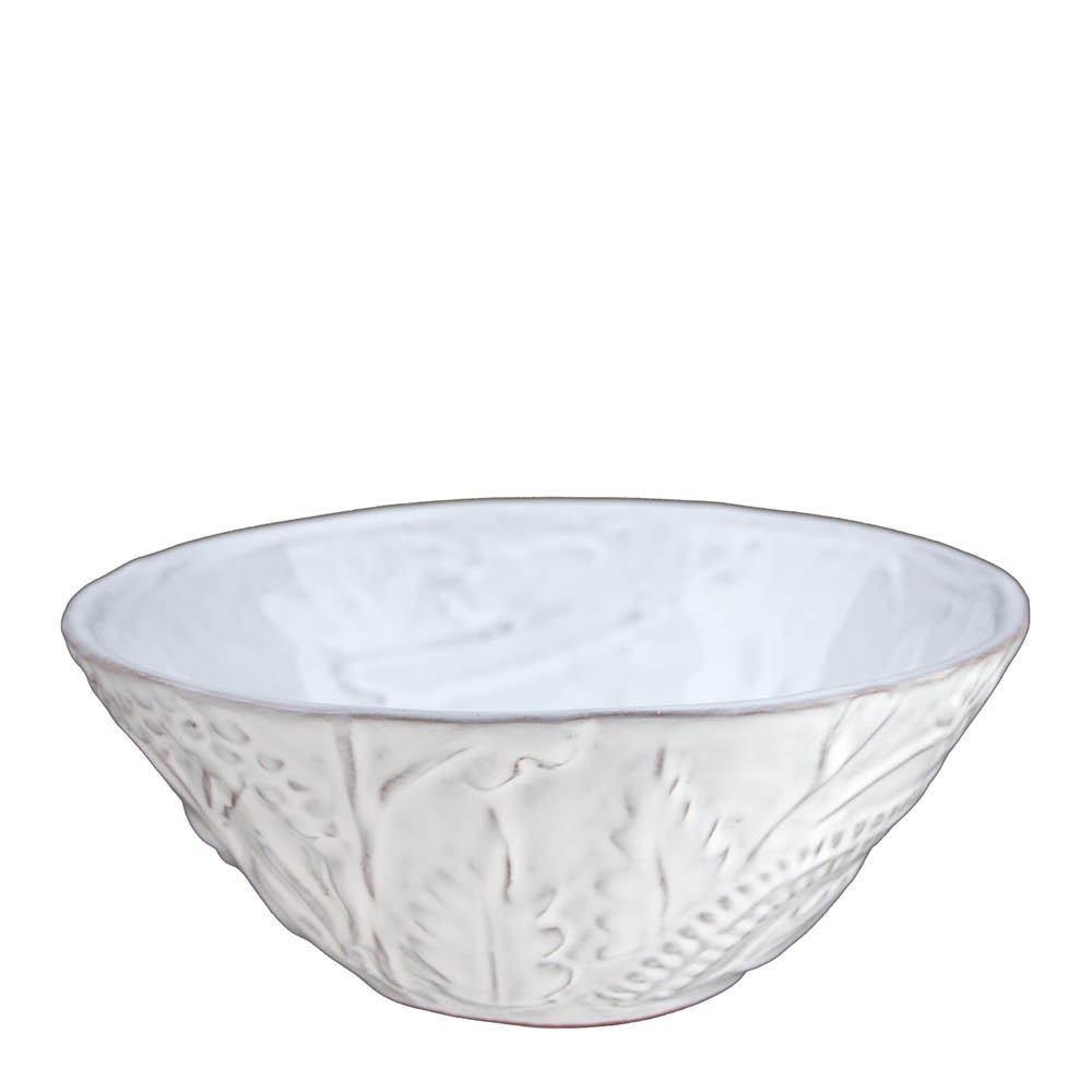 Nittsjö Flora skål parve 17 cm vit