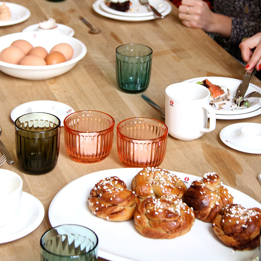 iittala Raami Ljuslykta 9 cm Laxrosa