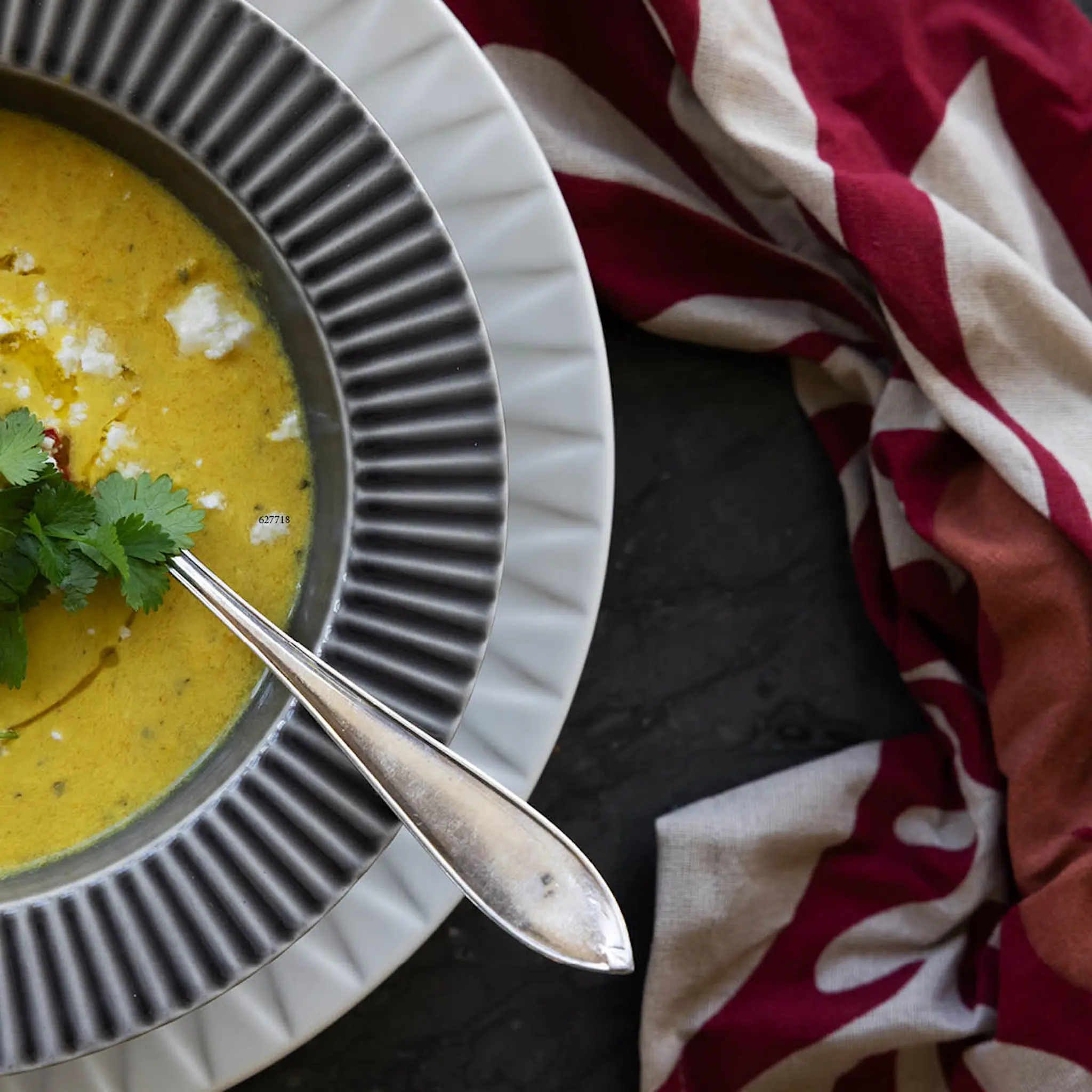 Sagaform Edith kjøkkenhåndkle 70x50 cm 2 stk burgunder hover