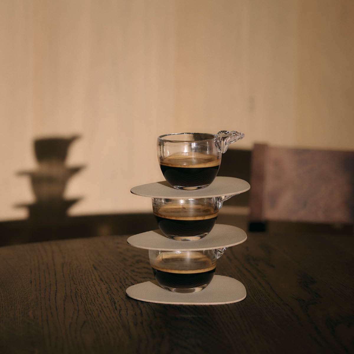 LIND DNA Curve Corduroy glasunderlägg 11x13 cm Pure White