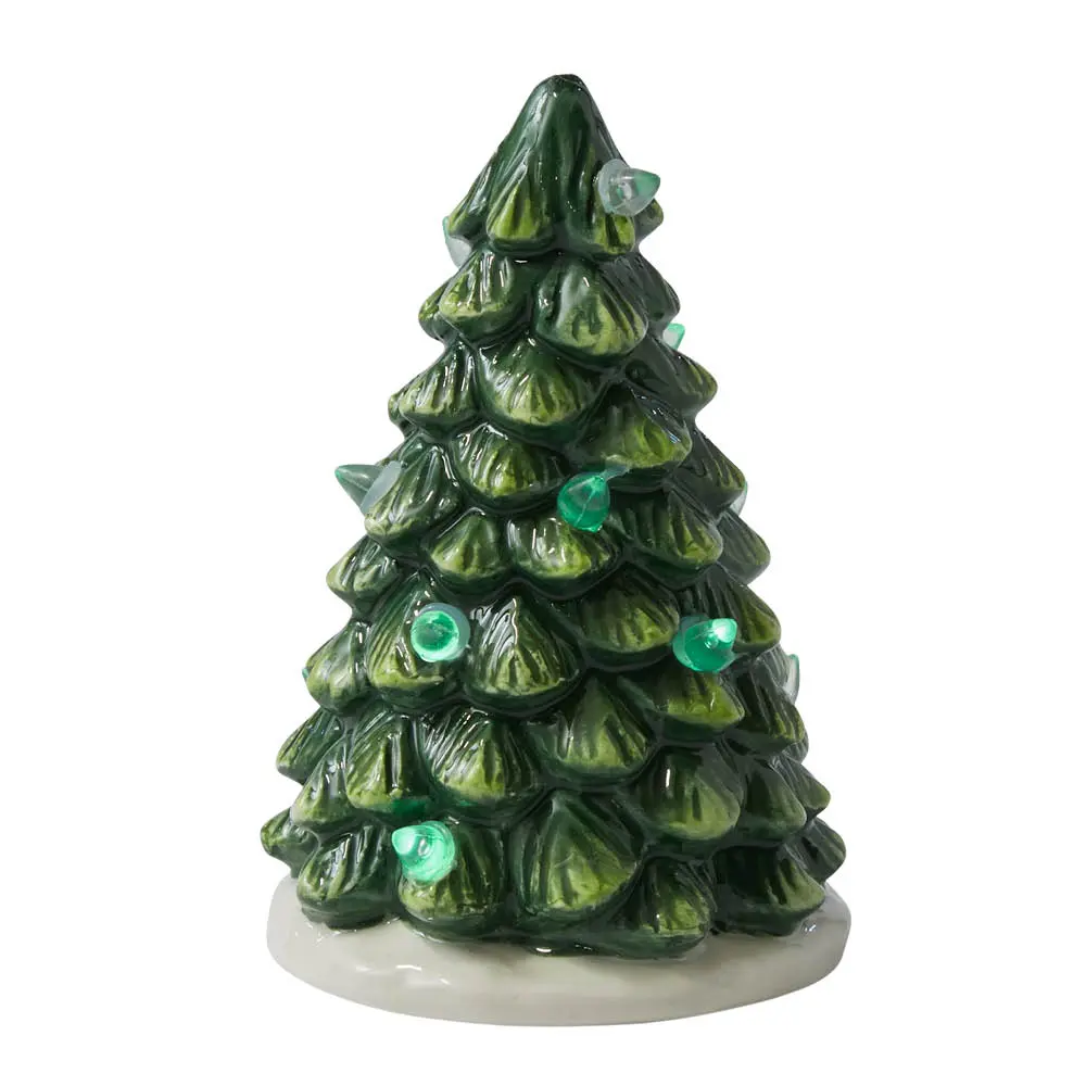 Christmas Tree landsbydekor LED lykt 10x6,5 cm