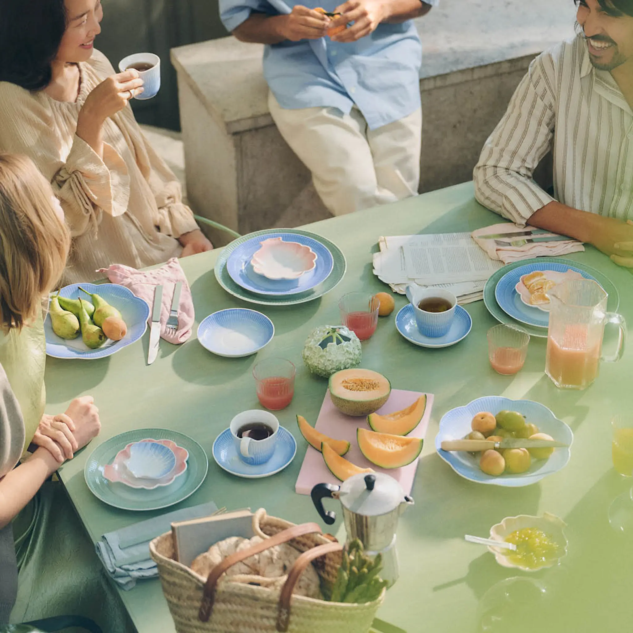 Royal Copenhagen Iris blomsterformet asjett 16 cm korall