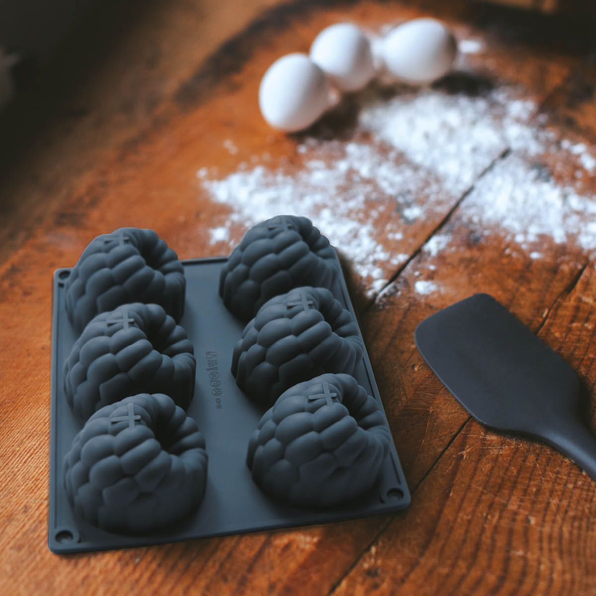 Dorre Beck bakform hallon 6 st 20x16,5 cm silikon