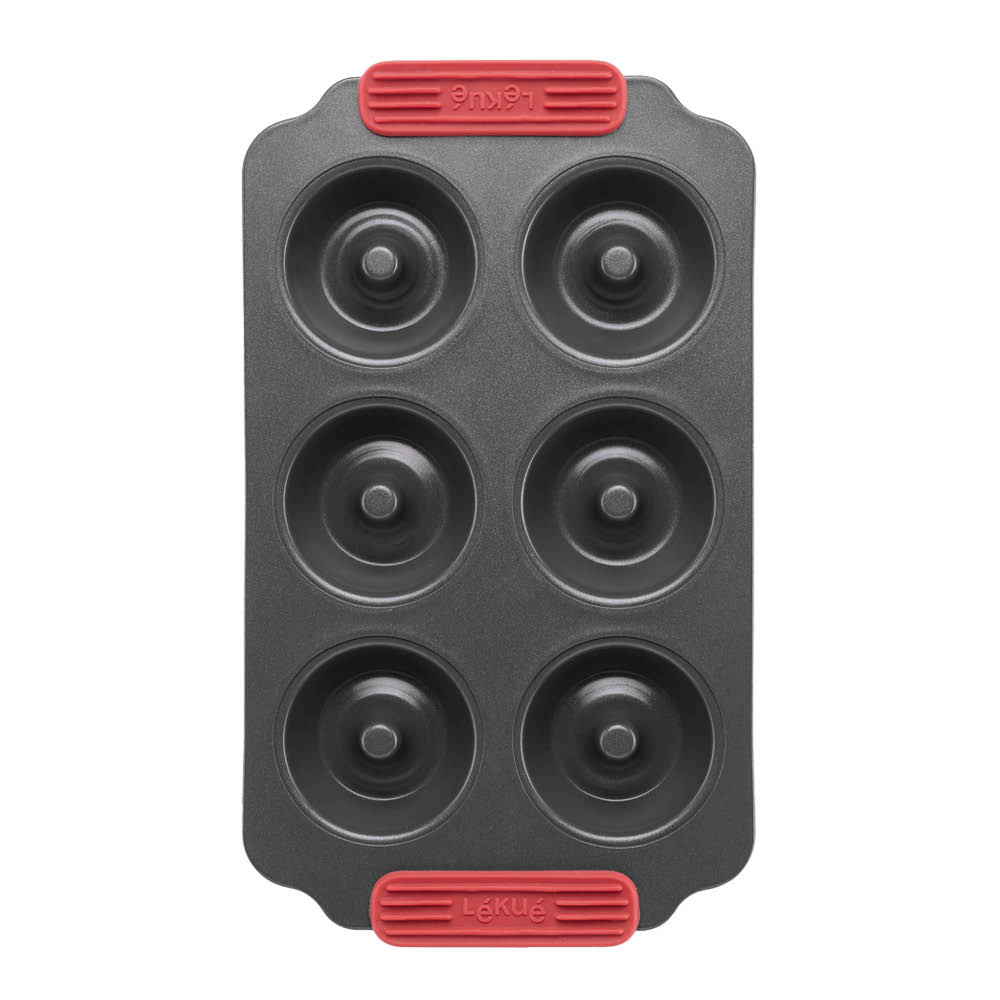 Lékué Bakform för donuts 6 hål 36x18 cm keramisk non-stick