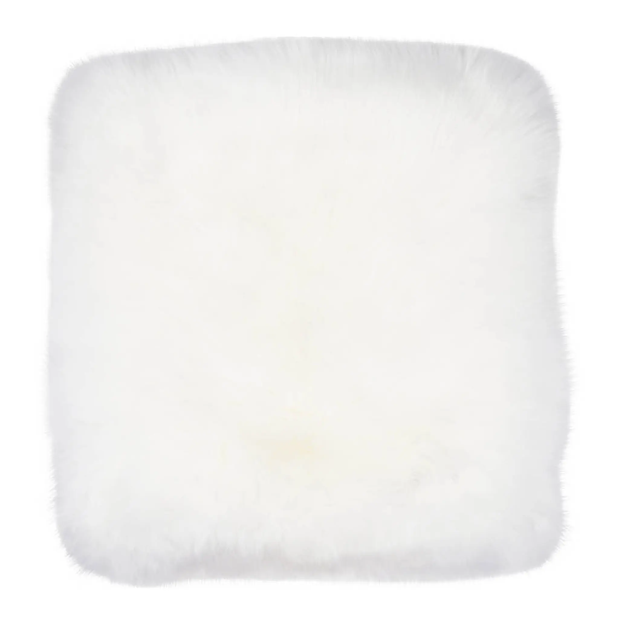 Natures Collection Sittdyna New Zealand fårskinn lång ull 40x40 cm ivory