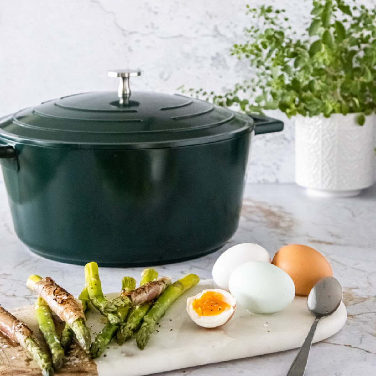 MasterClass Cast Aluminium gryta 5 L hunter green