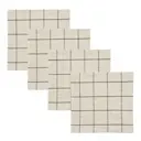 Join tygservetter 40x40 cm 4-pack svart/off-white