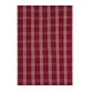 Kökshandduk linne/bomull 50x70 cm rutigt röd/vit