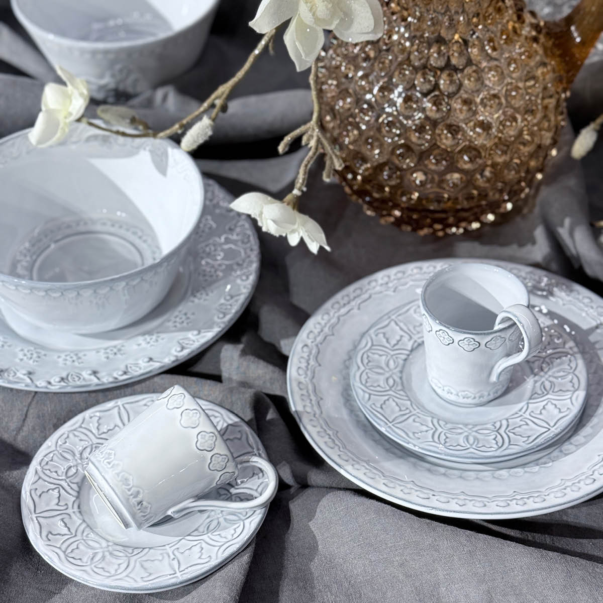 Bordallo Pinheiro Flora tallrik 23 cm antikvit