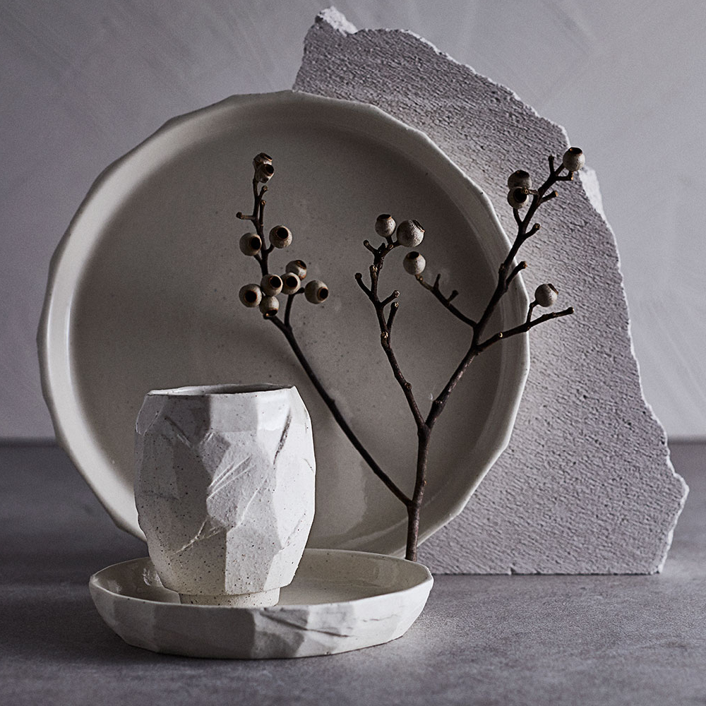 Muubs Kuri assiett 16 cm 2-pack beige