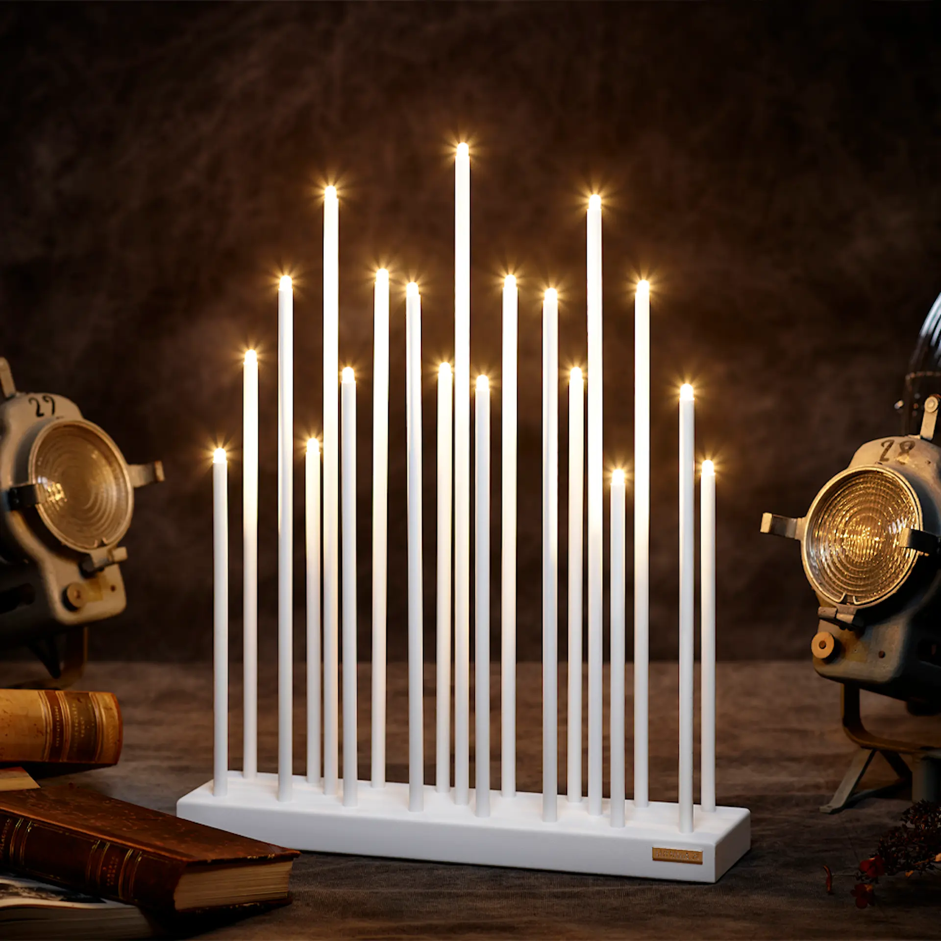 Elfugan Smak Design Elflugan adventsstake original 32x8 cm kritthvit - Cervera