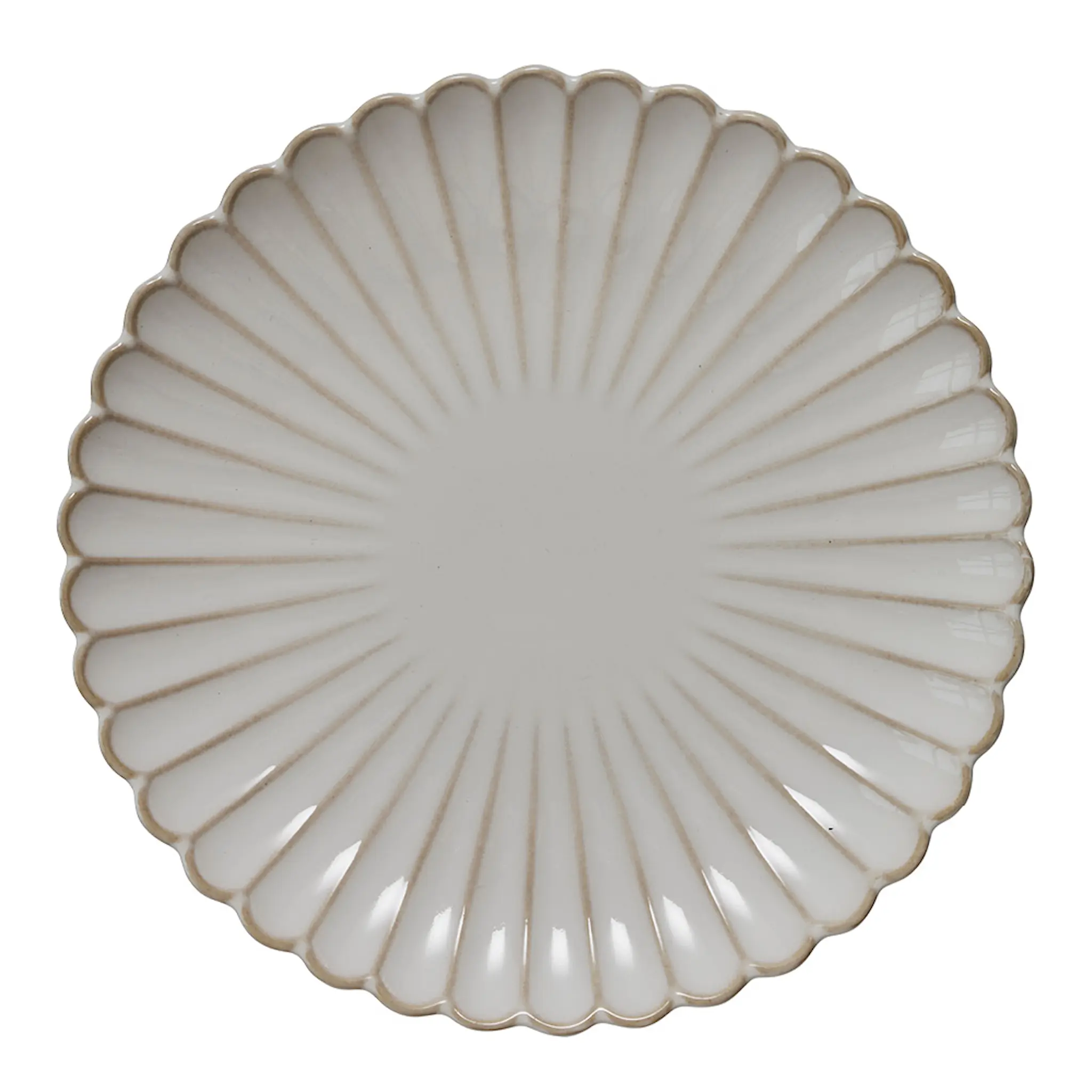 Lene Bjerre Camille tallrik 20,5 cm benvit