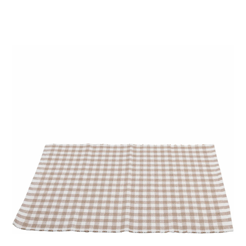 Sögne Home Pöytätabletti 48x33 cm ruudut beige/valkoinen