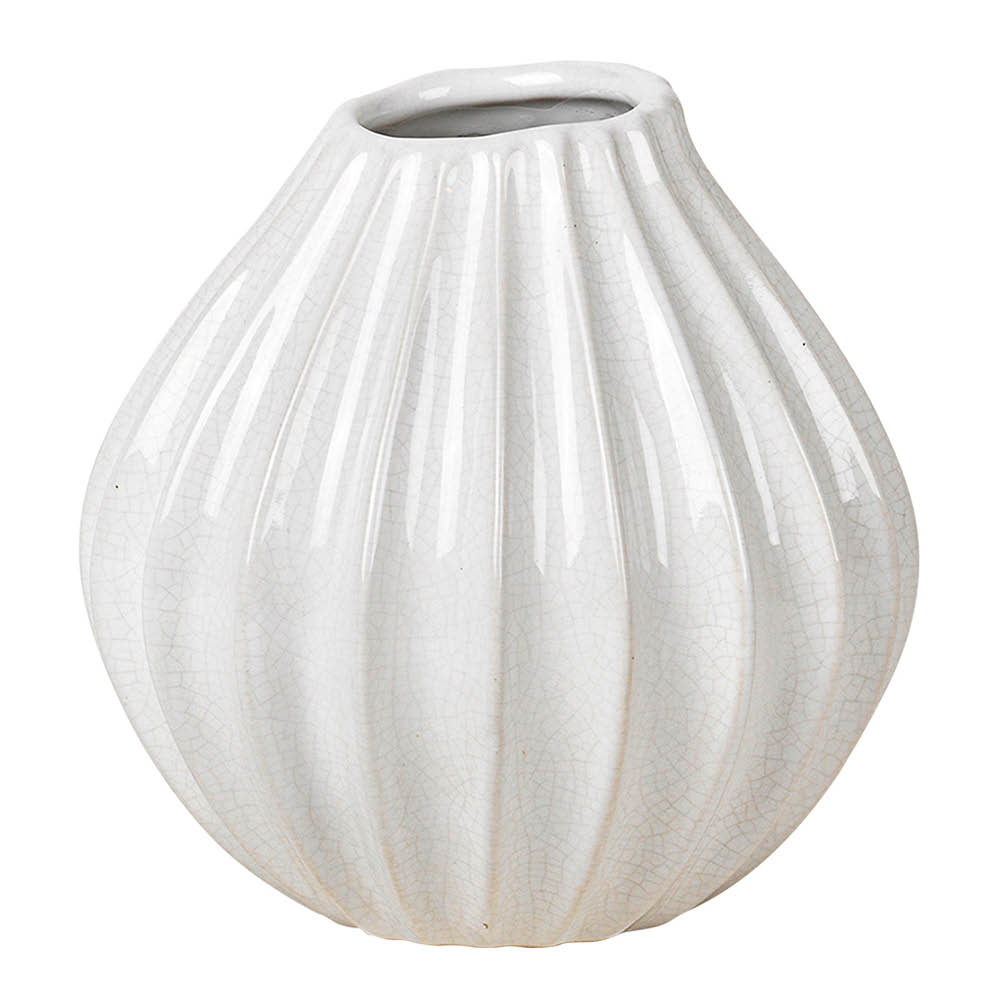 Broste Copenhagen - Wide Maljakko S 15x15 cm Ivory