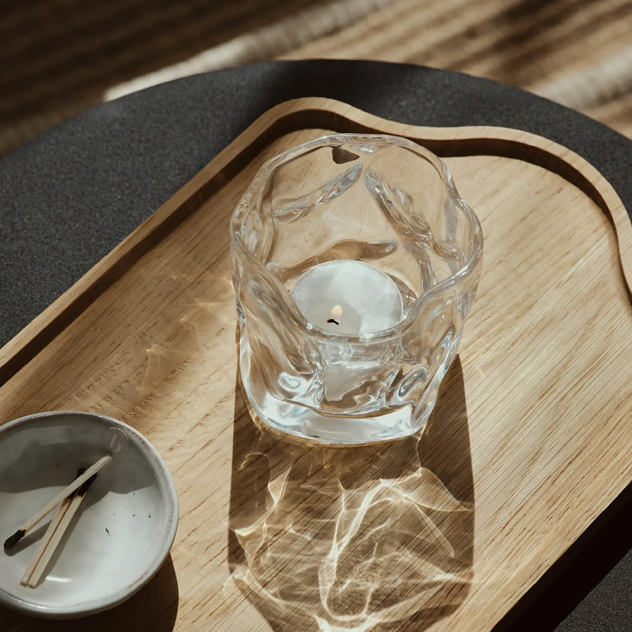 Broste Copenhagen Nona telysholder 7,5x7,5 cm 2 stk