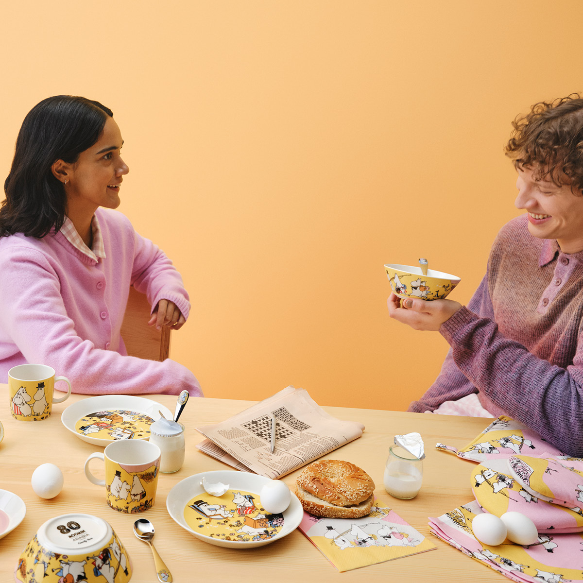 Moomin Arabia Mummi asjett 19 cm Familietid 80 år