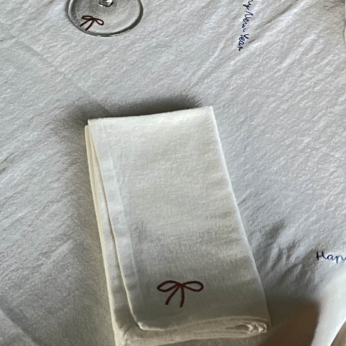 OYOY New Year Servetti 45x45 cm 4 kpl Offwhite