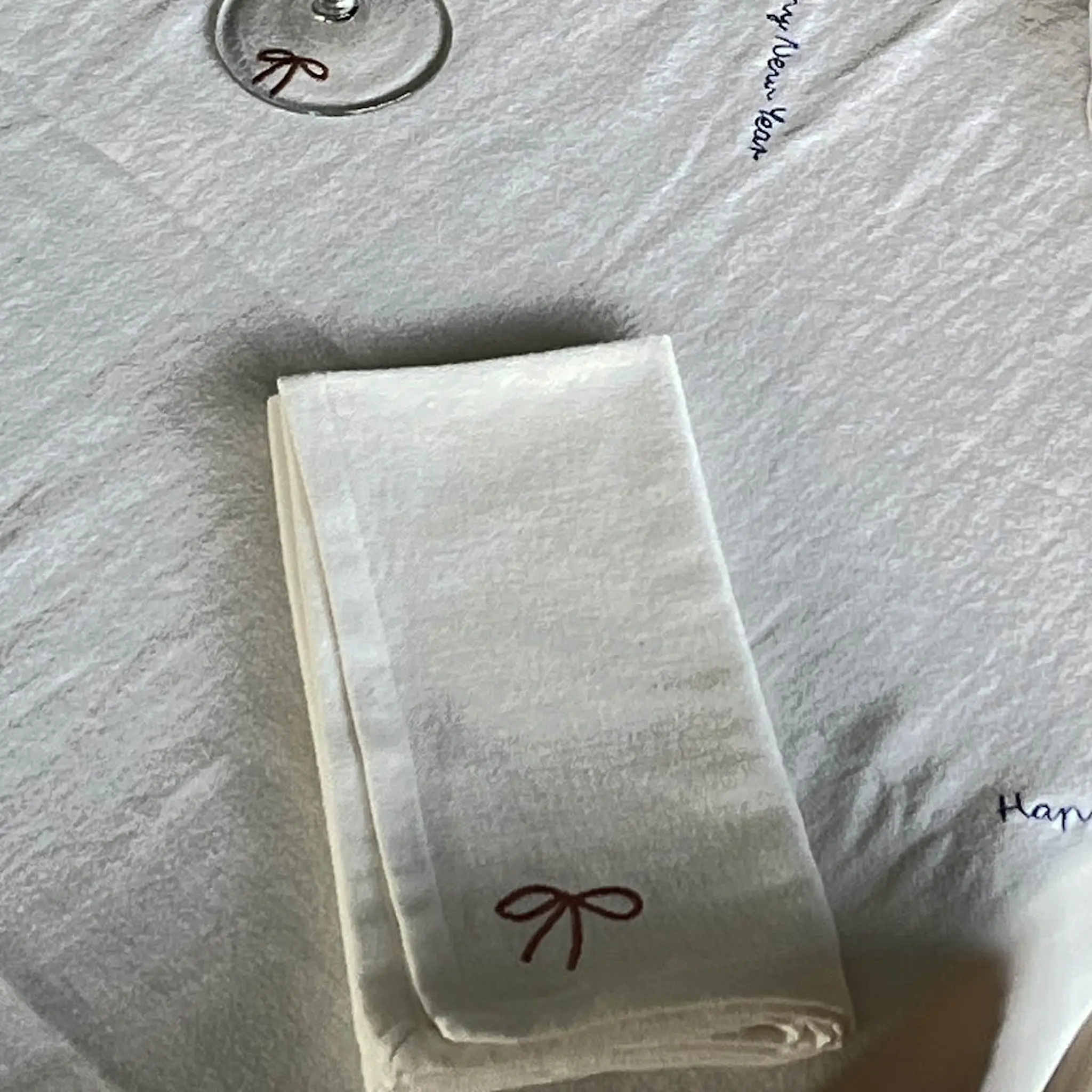 OYOY New Year Servetti 45x45 cm 4 kpl Offwhite