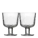 Mainio glas med fot 30 cl 2-pack klar