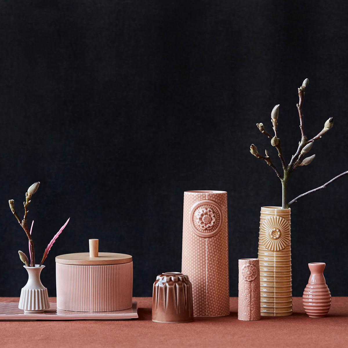 Dottir Pipanella Flower vase 9 cm rosa