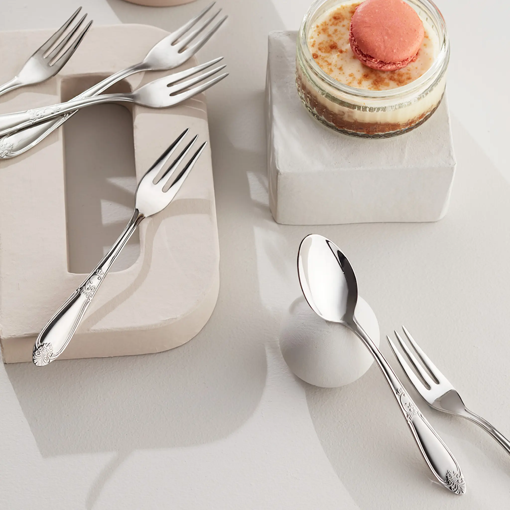 Hardanger bestikk Nina Dessertsked 15 cm