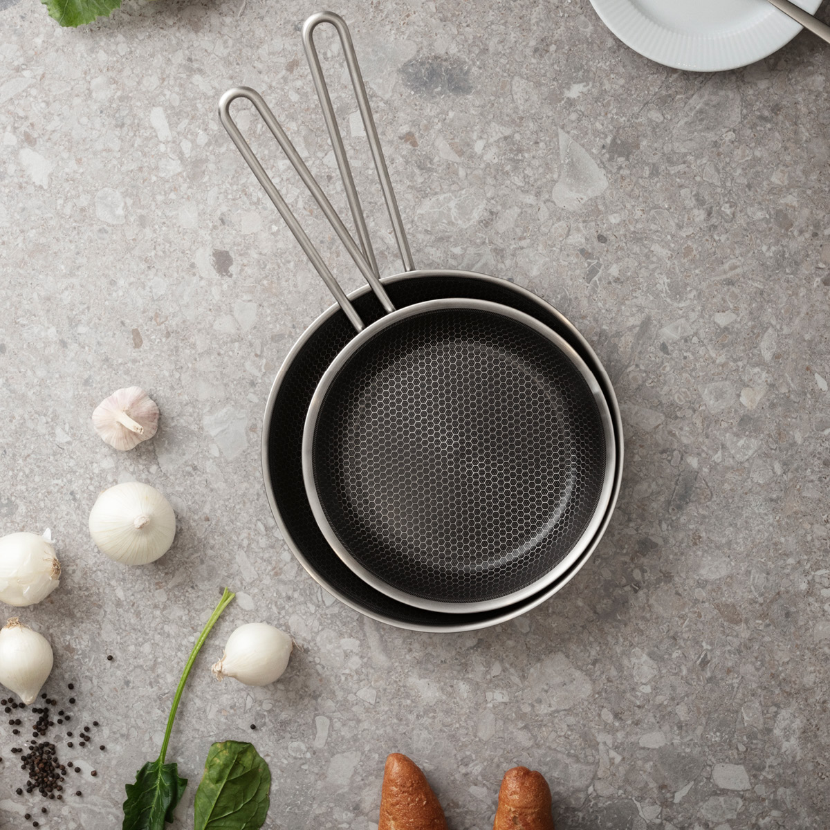 Eva Trio Multi Mosaic keramisk stekepannesett 24+28 cm