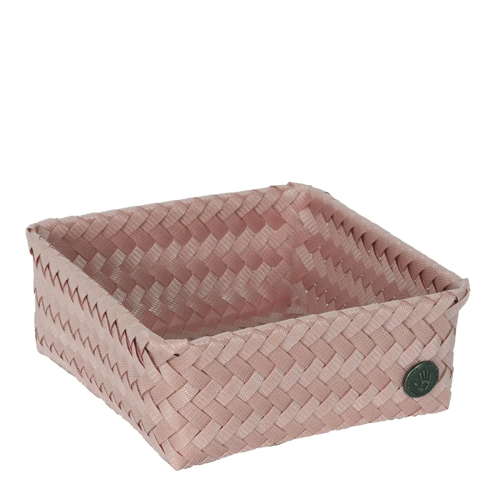 Fit Square oppbevaringskurv 18x18x7 cm copper blush